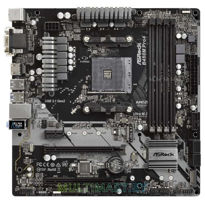 Материнская плата ASRock B450M Pro4